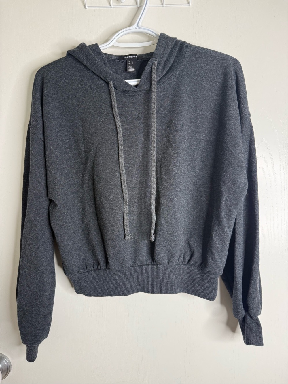 Ambiance Charcoal Gray Pullover Top
